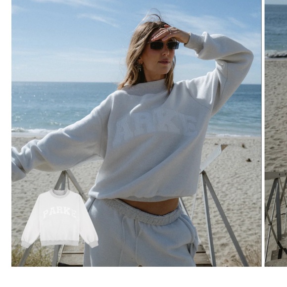 PARKE Reversible Mockneck Sweatshirt - Picture 1 of 2
